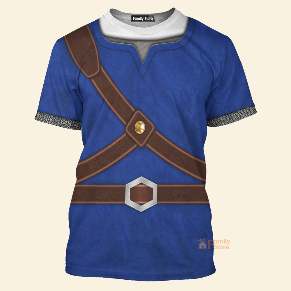 Knights Of Skyloft Blue Cosplay Costume - 3D TShirt