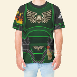 FamilyStore Warhammer Space Marines Salamanders - Costume Cosplay 3D Tshirt