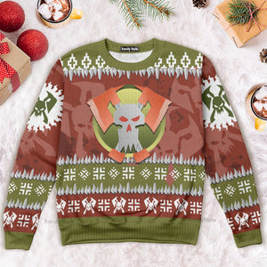 Warhammer Blood Axe Orks Iconic - Ugly Christmas Sweater