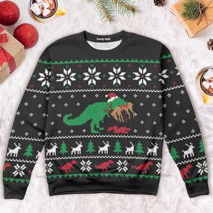 T-Rex Ugly Christmas Sweater For Men And Women