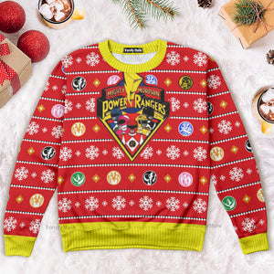 Mighty Morphin Power Rangers - Costume Ugly Christmas Sweater