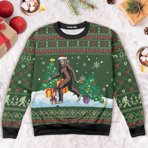 Big Foot Xmas Ugly Christmas Sweater For Men And Women