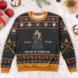 You're My Chosen One Harry Potter - Personalized Ugly Sweater - Gift For Couple, Husband Wife, Anniversary CL20 NH96