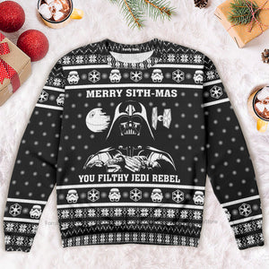 Star Wars Merry Sith Mas Darth Vader Unisex Ugly Christmas Sweaters