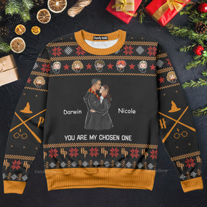 You're My Chosen One Harry Potter - Personalized Ugly Sweater - Gift For Couple, Husband Wife, Anniversary CL20 NH96