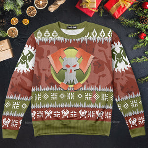 Warhammer Blood Axe Orks Iconic - Ugly Christmas Sweater