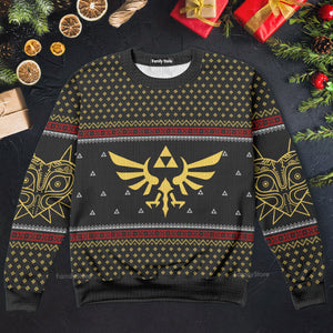 Legend Of Zelda Triforce Xmas - Wool Ugly Sweatshirt