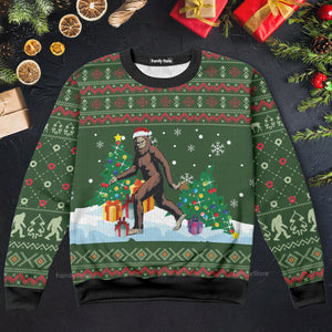 Big Foot Xmas Ugly Christmas Sweater For Men And Women