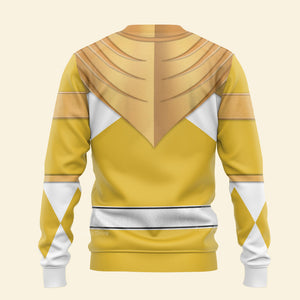 Yellow Ranger Dragon Shield Mighty Morphin Power Ranger- Hoodie Set, Sweatshirt, Sweatpants PRHS27