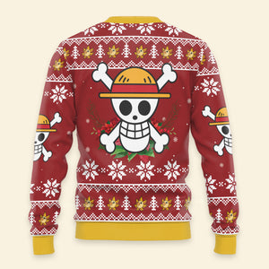 FamilyStore Monkey D. Luffy Xmas - Christmas Gift For Fans - Ugly Sweater