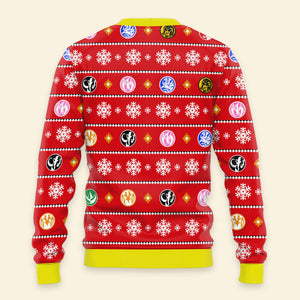 Mighty Morphin Power Rangers - Costume Ugly Christmas Sweater