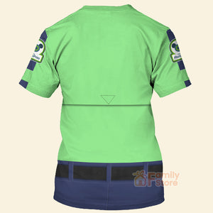 FamilyStore Photopass Cast Member Green Uniforms Disney Cast Member Costume - 3D TShirt