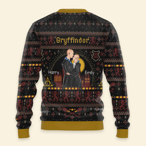 Wizrad Couple Harry Potter - Gift For Couple, Husband Wife, Anniversary - Personalized Ugly Sweater - CL20 NH96