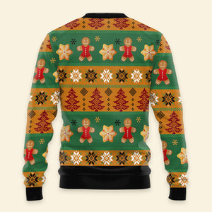 Gingerbread Man Oh Snap - Ugly Christmas Sweater