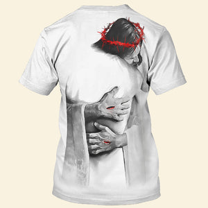 In The Arms Of Jesus T-Shirt 3D For Men & Women