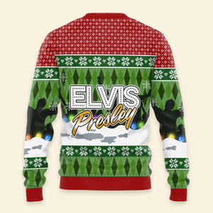 Elvis Only The Best Grandmas Listen To Elvis - Costumes Cosplay Ugly Christmas Sweater