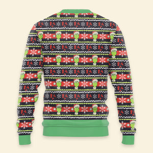 The Grinc Green Monster Merry Grinchmas Whatever - Ugly Christmas Sweater