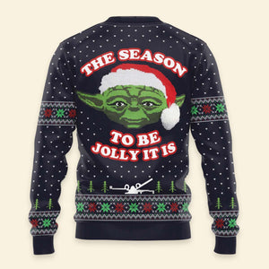 Star Wars Master Yoda The Season To Be Jolly It Is Ugly Christmas Sweaters