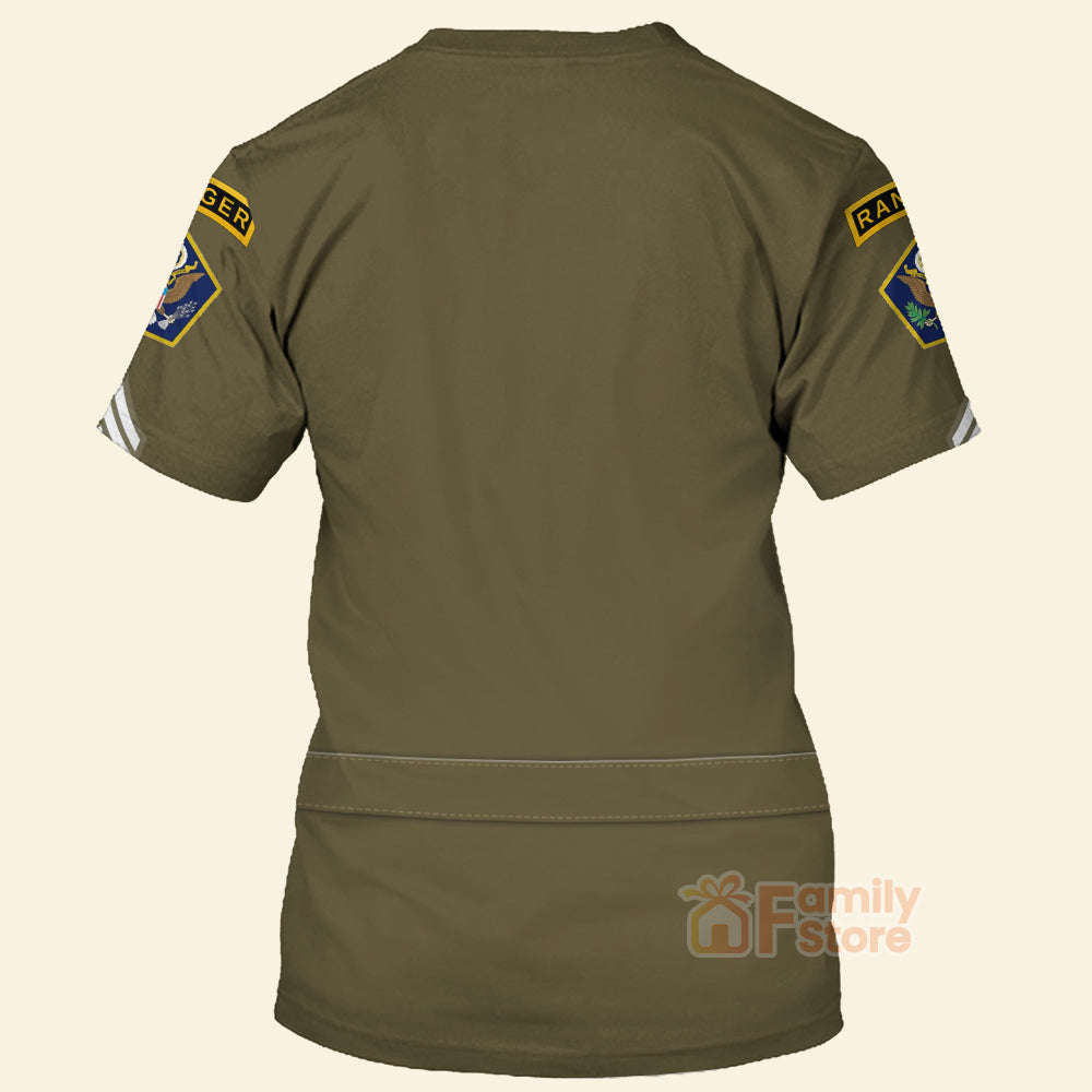 FamilyStore Rank And Branches Enlisted Army Service T-Shirt