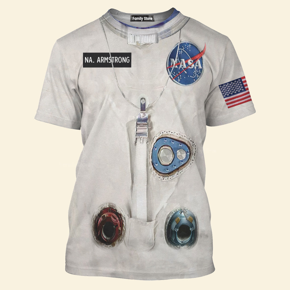 NA Armstrong Space Suit - 3D TShirt