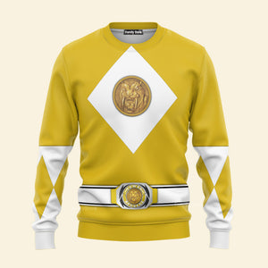 Yellow Ranger Mighty Morphin The Movie (1995) C1 - Hoodie Set, Sweatshirt, Sweatpants PRHS87