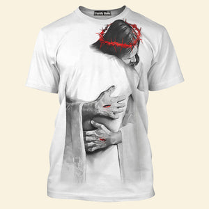 In The Arms Of Jesus T-Shirt 3D For Men & Women