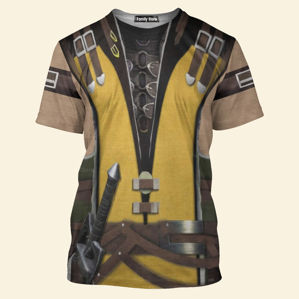 Scorpion Mortal Kombat Cosplay T-Shirt 3D For Men & Women