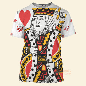 FamilyStore Costume Poker King Heart -3D TShirt