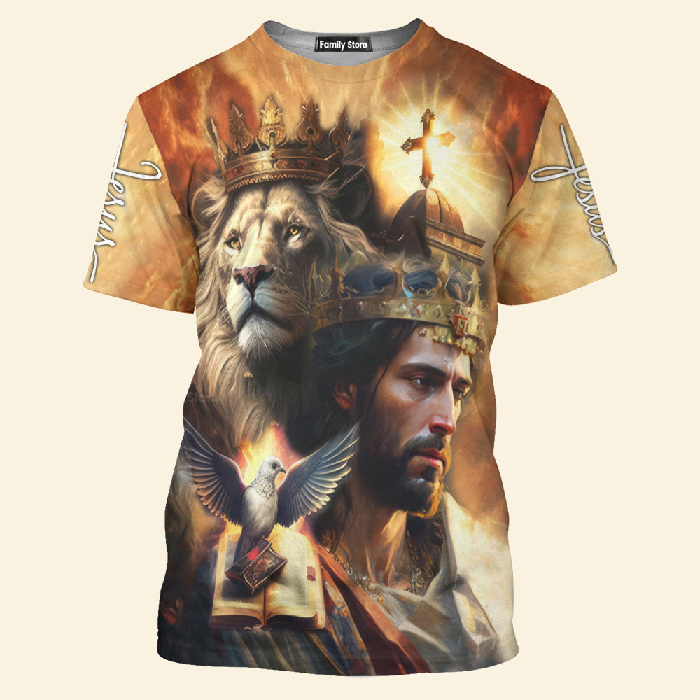 FamilyStore I Believe In God Our Father Christ The Son Jesus Lion - 3D TShirt