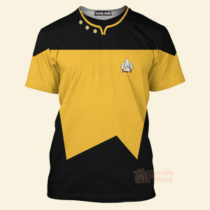 FamilyStore Star Trek The Next Generation Yellow - 3D TShirt