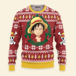 FamilyStore Monkey D. Luffy Xmas - Christmas Gift For Fans - Ugly Sweater