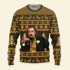 Laughing Leo Memes Woolen - Ugly Christmas Sweater