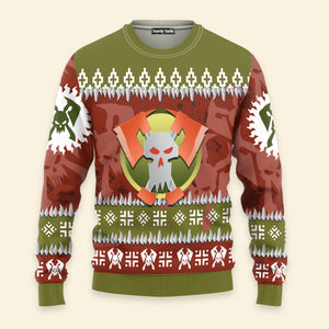 Warhammer Blood Axe Orks Iconic - Ugly Christmas Sweater