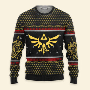 Legend Of Zelda Triforce Xmas - Wool Ugly Sweatshirt