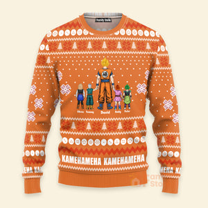 Goku San Kamekameha Orange Color - Gift For Family - Personalized Ugly Sweater -CL03 NA94