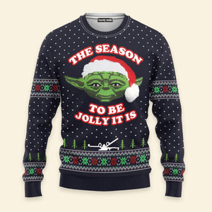 Star Wars Master Yoda The Season To Be Jolly It Is Ugly Christmas Sweaters