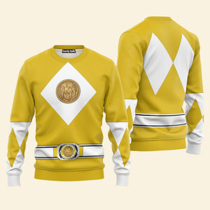 Yellow Ranger Mighty Morphin The Movie (1995) C1 - Hoodie Set, Sweatshirt, Sweatpants PRHS87