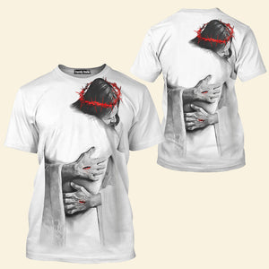 In The Arms Of Jesus T-Shirt 3D For Men & Women