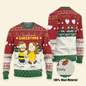 Peanuts It's A Doh-ho-ho Christmas - Personalized Ugly Sweatshirt - Gift For Couple, Husband Wife, Anniversary CL43