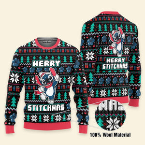 Merry Stitchmas Stitch - Ugly Christmas Sweater