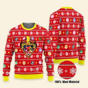 Mighty Morphin Power Rangers - Costume Ugly Christmas Sweater