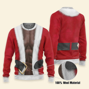 African Black Santa Christmas Ugly Sweatshirt - Gift for Dad, Grandpa, Husband