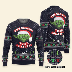 Star Wars Master Yoda The Season To Be Jolly It Is Ugly Christmas Sweaters