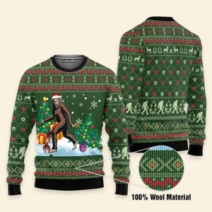 Big Foot Xmas Ugly Christmas Sweater For Men And Women