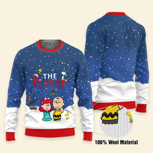 The Peanuts - Personalized Ugly Sweatshirt - Gift For Couple, Husband Wife, Anniversary, Engagement, Wedding, Marriage Gift CL41