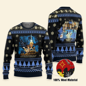 FamilyStore Christmas Star Wars Cartoon Characters Ugly Sweaters