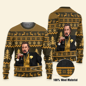 Laughing Leo Memes Woolen - Ugly Christmas Sweater