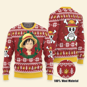 FamilyStore Monkey D. Luffy Xmas - Christmas Gift For Fans - Ugly Sweater