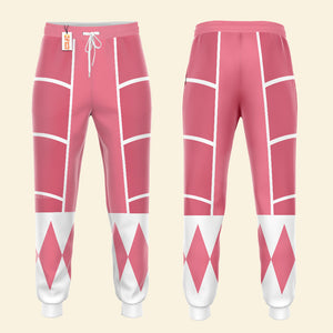 Pink Mighty Morphin Power Ranger Cosplay C2 - Hoodie Set, Sweatshirt, Sweatpants PRHS93