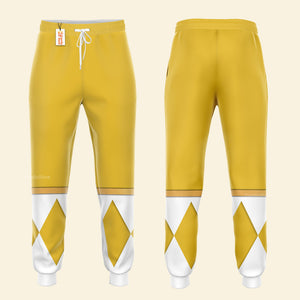 Yellow Ranger Dragon Shield Mighty Morphin Power Ranger- Hoodie Set, Sweatshirt, Sweatpants PRHS27